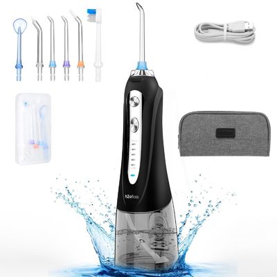 5 Modes Battery Operated Water Flosser For Teeth Rechargeable IPX7 Waterproof