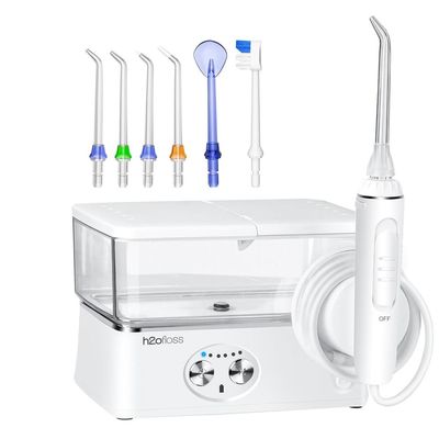 600ml H2ofloss Water Flosser Oral Cleaning Appliance With 10-90 Psi Water Pressure