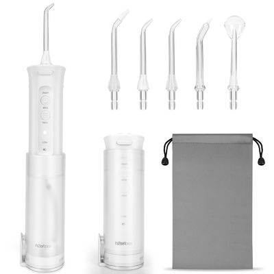 Portable 2500mAh Battery Operated Water Flosser IPX7 With Massage Function