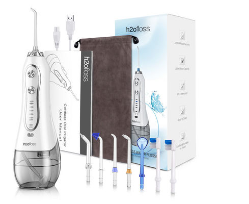 USB Charging H2Ofloss Cordless Water Jet Flosser For Oral Health