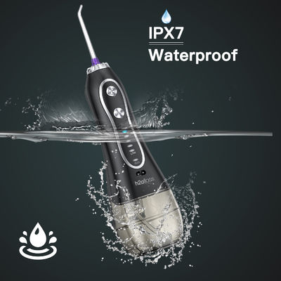 H2Ofloss 300ml Portable Oral Irrigator Flosser IPX7 With 6 Jet Tips