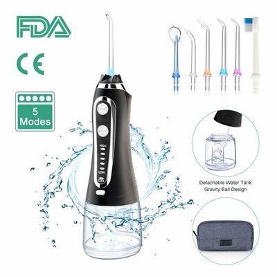USB Rechargeable Portable 300ml Cordless Oral Irrigator With 5 Modes