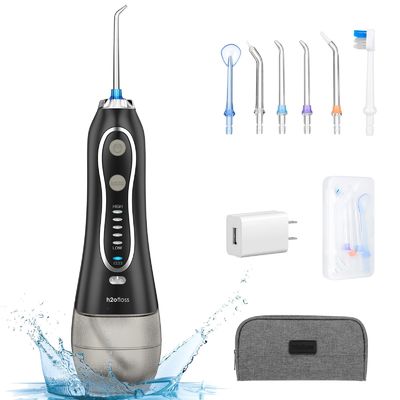 H2ofloss Portable Water Dental Flosser 5 Modes Replaceable