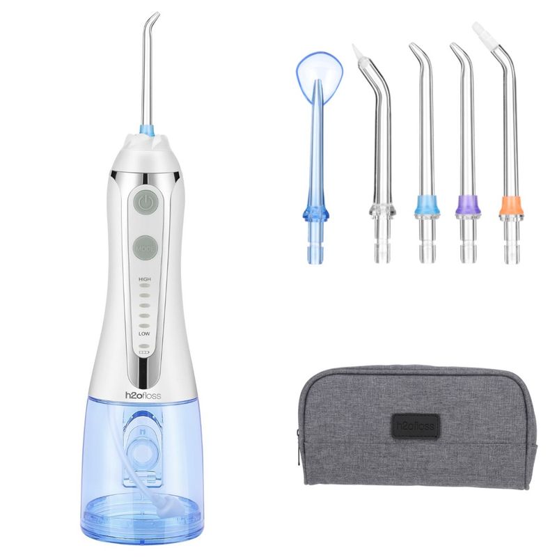 5 Modes Cordless Water Flosser With 300ml Water Tank USB Rechargeable Portable