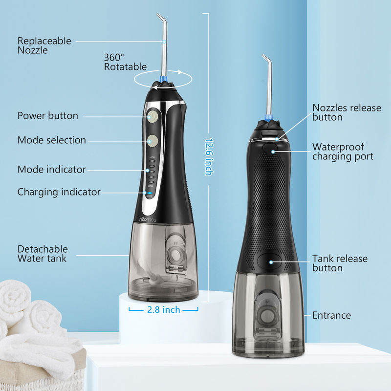 Portable Electric Water Jet Flosser For Teeth Cleaning OEM ODM