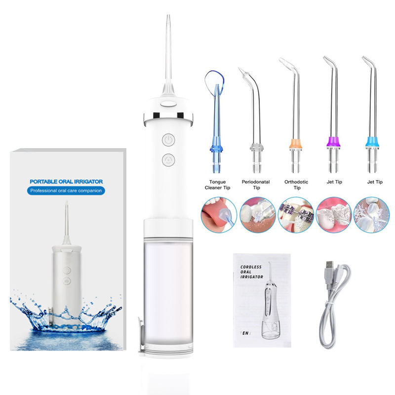 Cordless Mini Dental Oral Irrigator , 200ml Smart Dental Water Jet