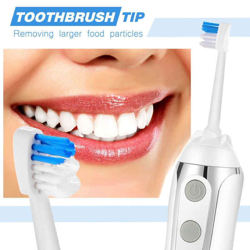 OEM Rechargeable Oral Irrigator , Ultrasonic Water Flosser With Detachable Reservoir