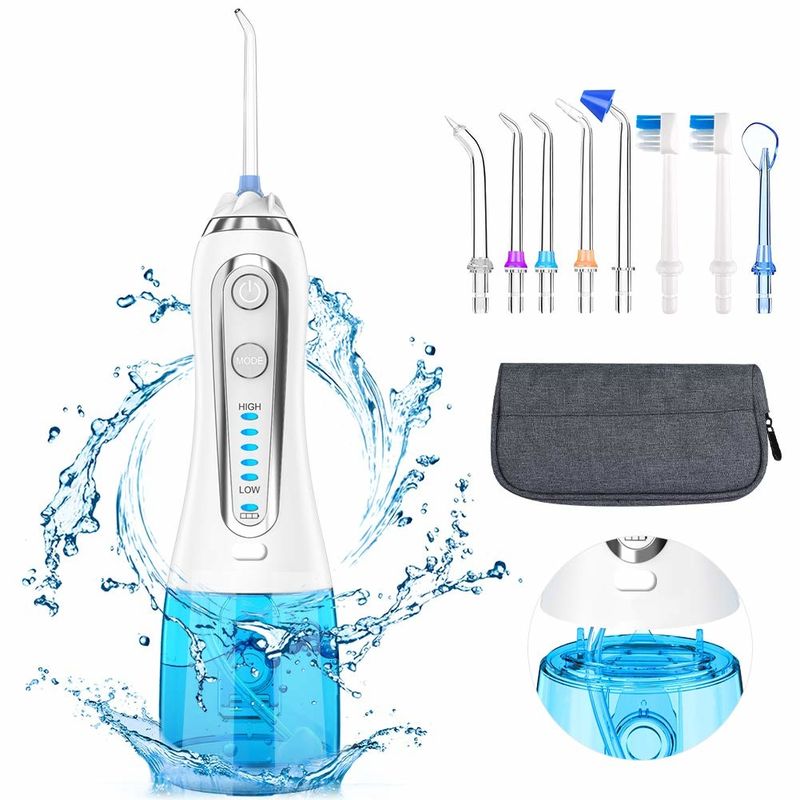 Teeth Cleaning IPX7 Ultrasonic Water Flosser Dental Water Pick