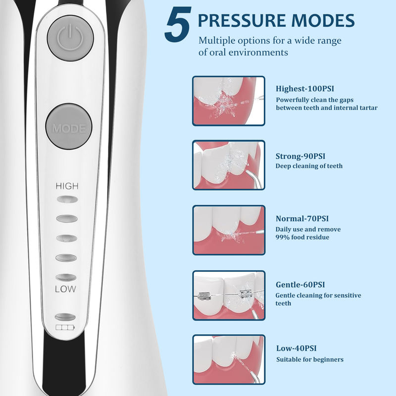 Cordless Water Flosser Oral Irrigator IPX7 waterproof For Oral care