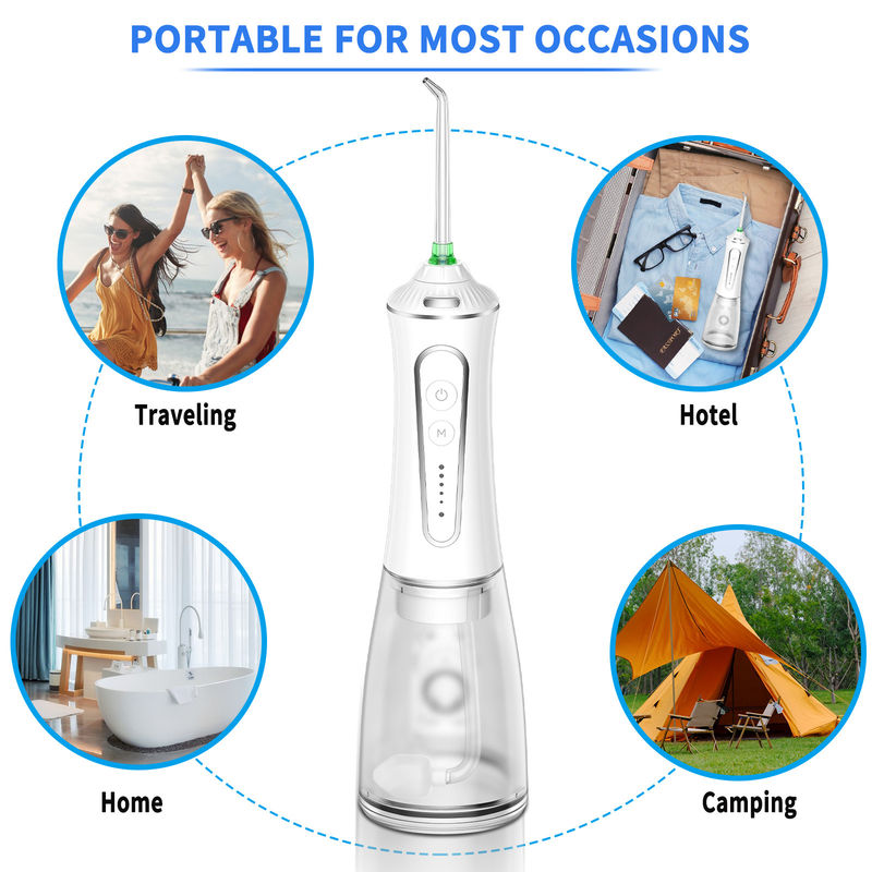 Electric 300ml Cordless Water Flosser Rechargeable Teeth Cleaning
