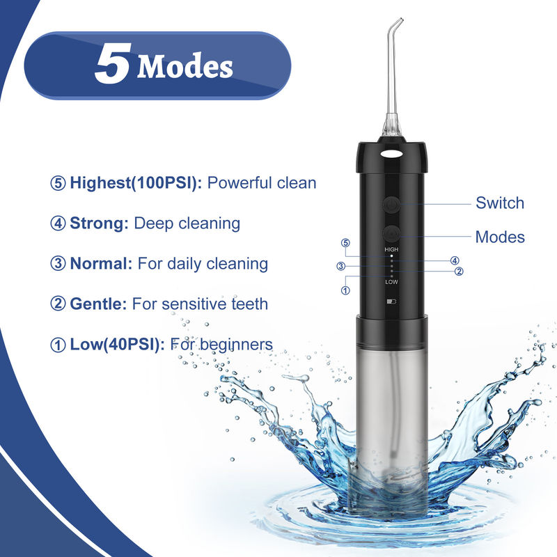 CE Teeth Clean Oral Irrigator Cordless Water Flosser 40 Psi