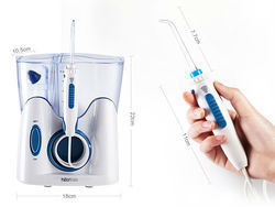 Cordless Countertop Water Flosser , Oral Hygiene Shower Oral Irrigator