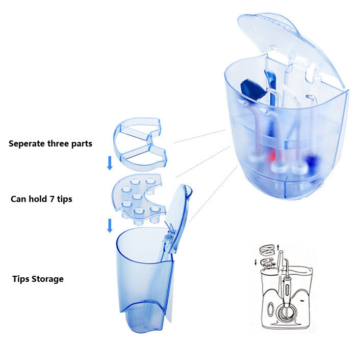 H2ofloss Water Flosser For Family IPX7 Waterproof 40-130PSI Pressure