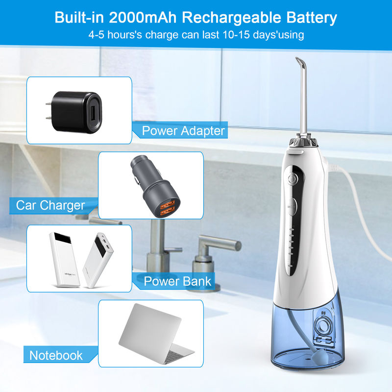 FCC Approved Electric Oral Irrigator , 1800 Psi H2ofloss Hf 9 P