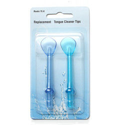 2 Sets Water Flosser Parts Tongue Cleaner Tip For Oral Irrigator