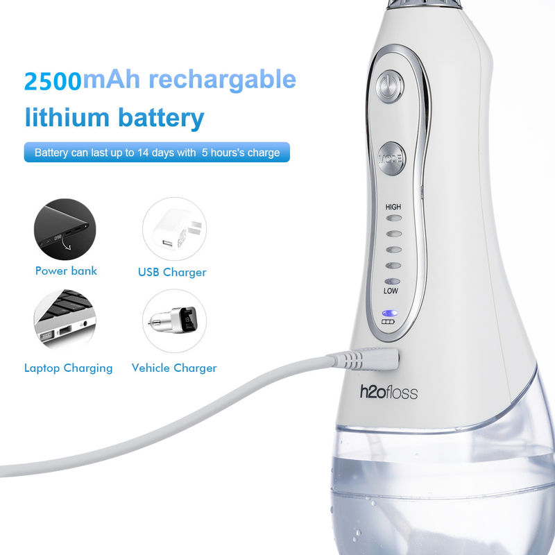 Cordless  H2Ofloss Water Flosser Portable Rechargeable For Oral Health
