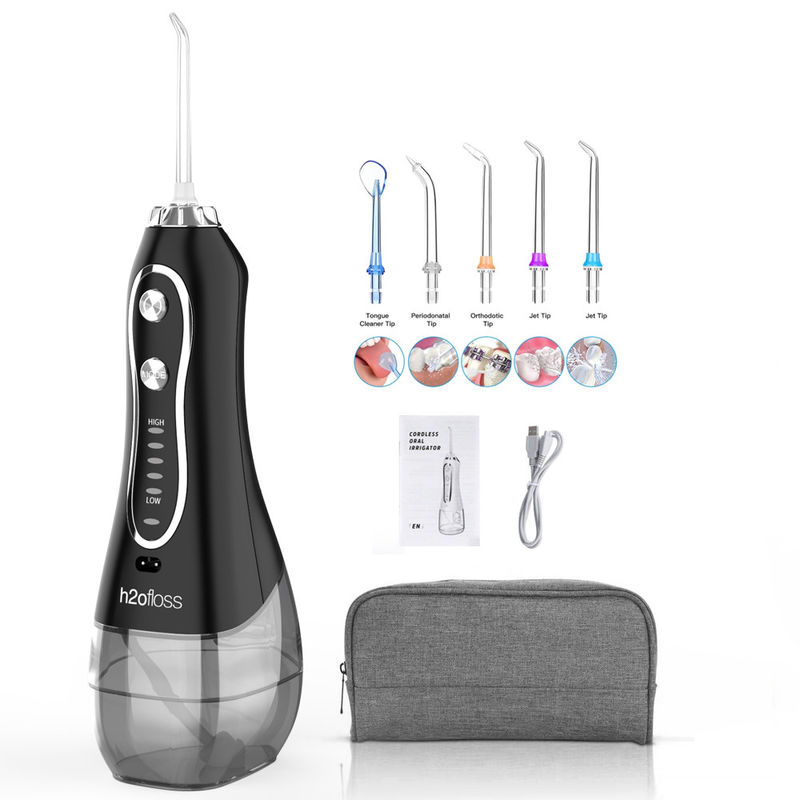 Travel Electric Ultrasonic Tooth Cleaner Unharmful With Multi Nozzles