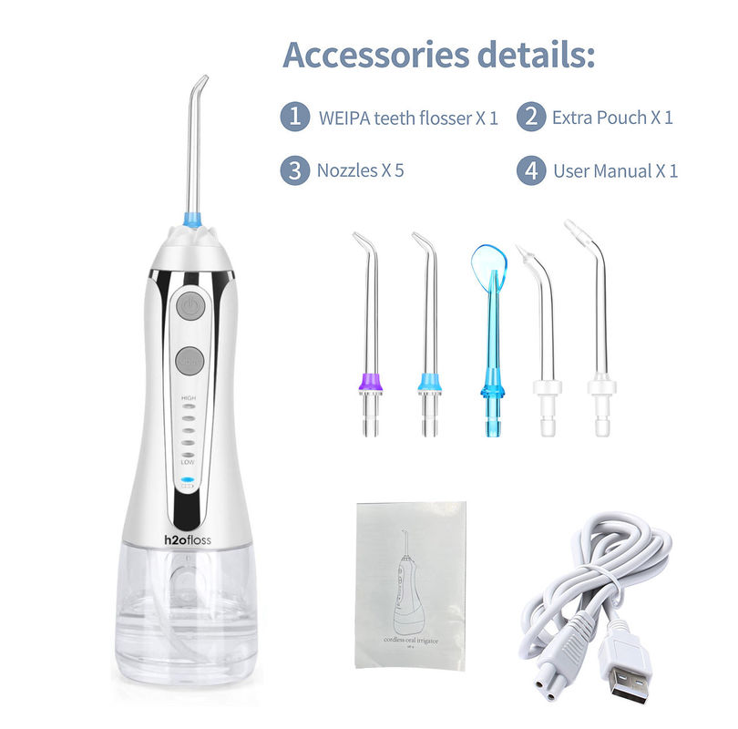 300ml Tank Cordless Portable Tooth Cleaner IPX7 For Oral Care