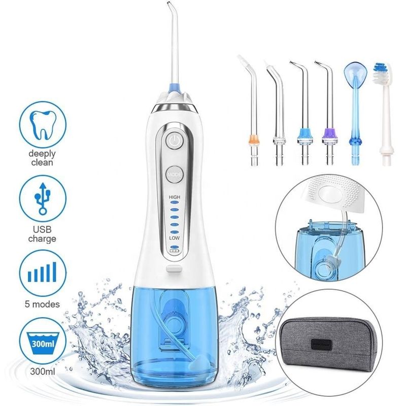 H2Ofloss IPX7 High Frequency Portable Water Flosser For Teeth Cleaning