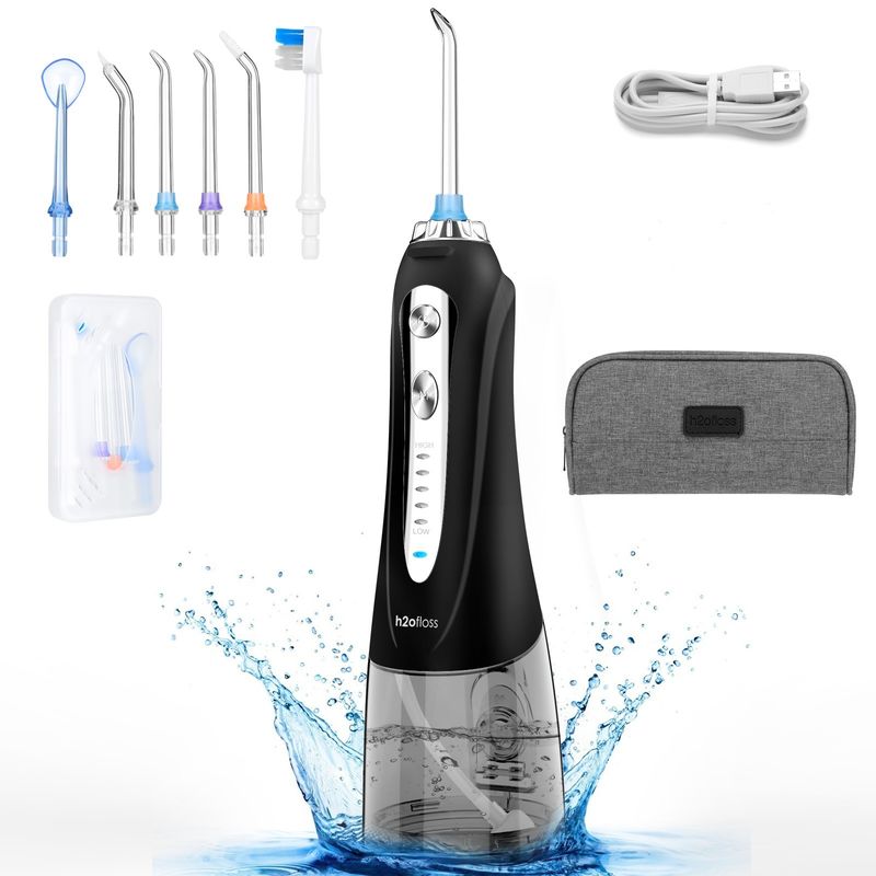 300ml Cordless Waterpulse Dental Flosser Portable Waterproof