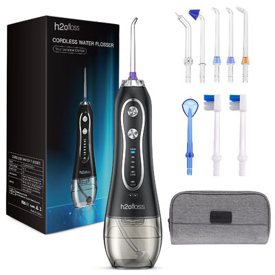 5 Working Modes Wireless Oral Irrigator , IPX7 Water Flosser With 300ml Tank